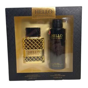 Hello by Lionel Richie - Cologne for Men - 2 Pc Gift Set - Cologne & Body Spray